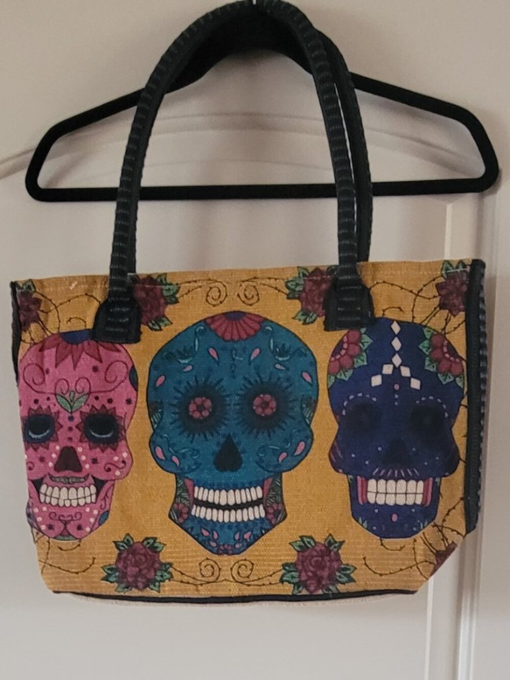 Purse Day of the Dead "Three Skulls'